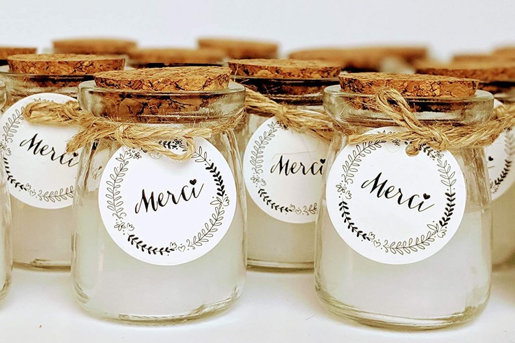 Un cadeau invité : des bougies