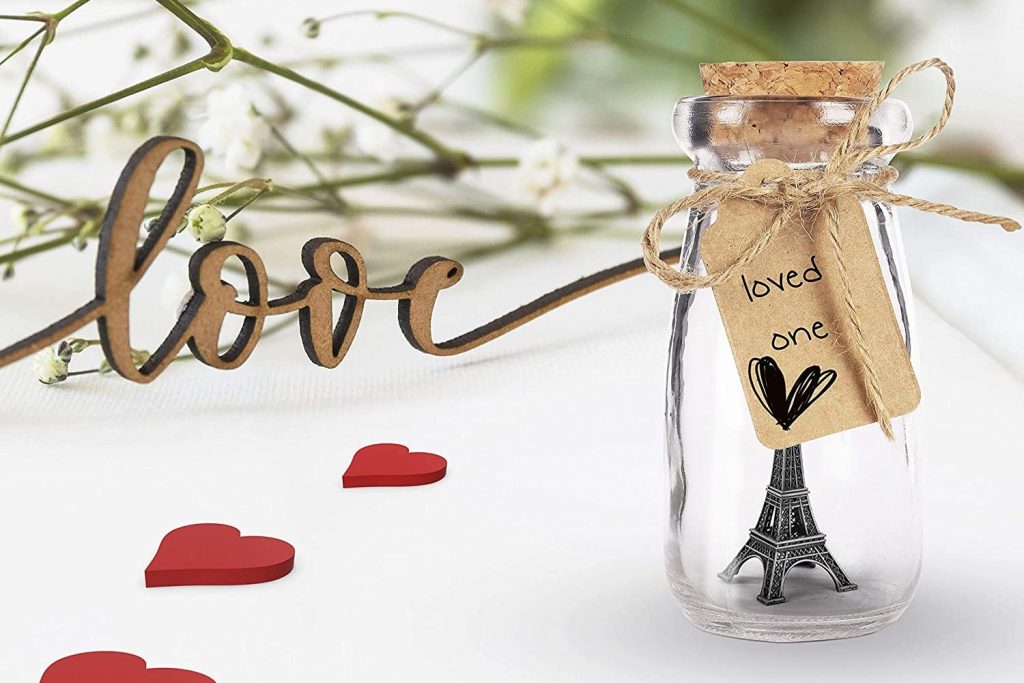 Mini bouteilles en verre personnalisables