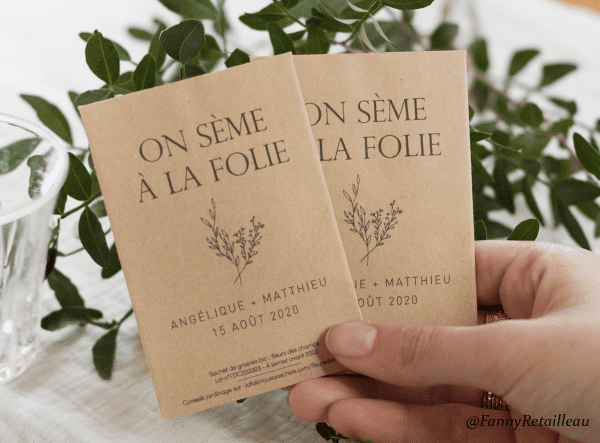 faire part mariage à planter