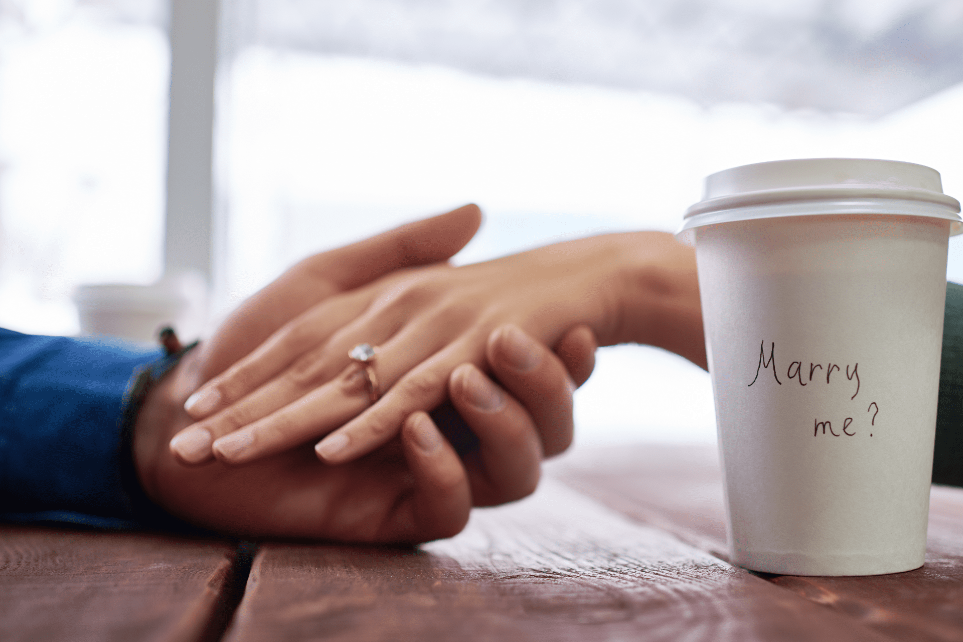 Demande en mariage originale sur un Goblet