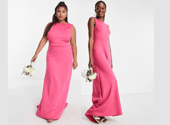 La même robe Asos sur deux mannequins différentes