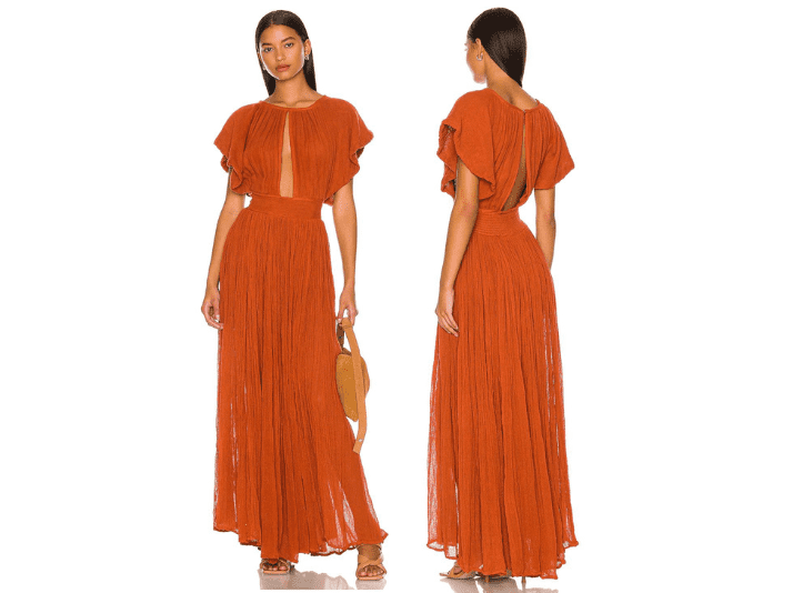 Robe longue orange Revolve