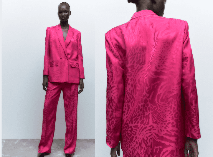 Tailleur rose de la marque Zara